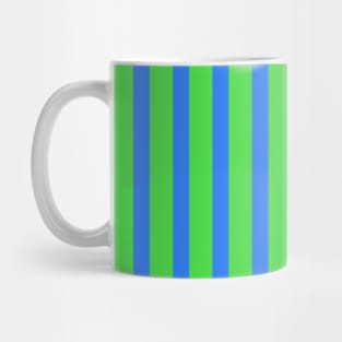 Achilles | Green and Blue Stripes Pattern Mug